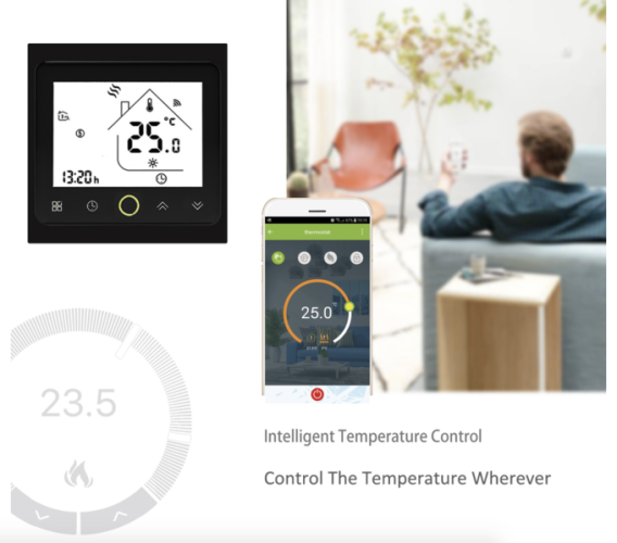 Терморегулятор для газового котла с  Wi-Fi ВHT-002GС White