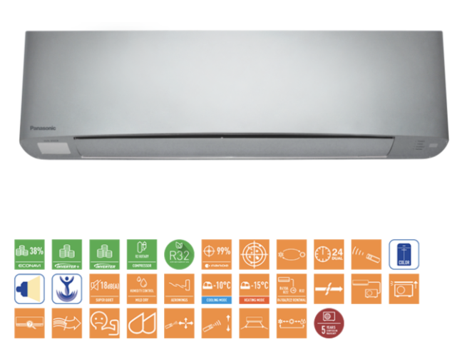 Кондиционер тепловой-насос Panasonic CS/CU-XZ50TKEW Бытовой