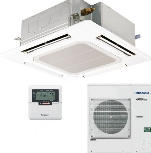 Кондиционер тепловой-насос  Panasonic PACi Elite S-100PU2E5B_U-100PZH2E5_CZ-KPU3W_CZ-RTC5B Кассетный