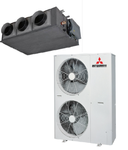 Кондиціонер тепловий насос Mitsubishi Heavy Micro Inverter FDUM140VF(H) _FDC140VNA Канальний