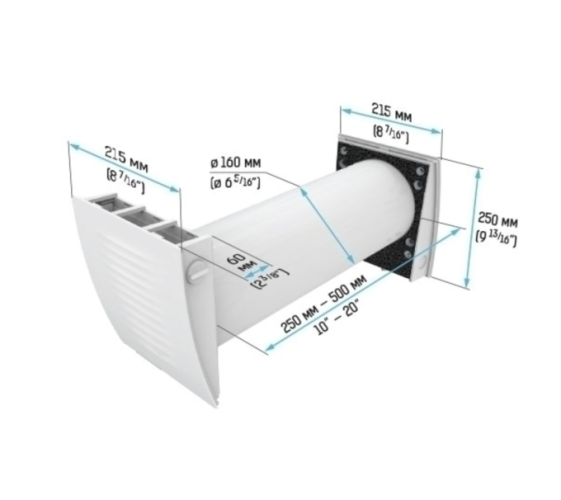 РЕКУПЕРАТОР ВЕНТС ТВІНФРЕШ Ізі РЛ7-50-17 Україна