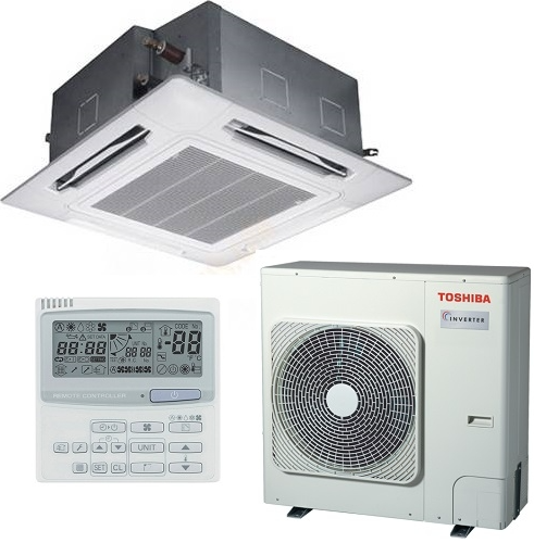 Кондиціонер тепловий насос Toshiba Digital (-15) RAV-RM56*UT(P)-E_RAV-SM56*AT(P)-E_RBC-U31PG(P)-E_RBC-AMS41E Касетний